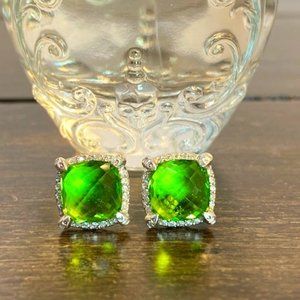 David Yurman Peridot & Diamond Chatelaine Earrings